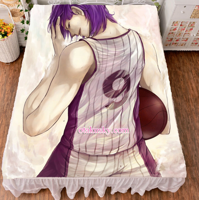 Kurokos Basketball Murasakibara Atsushi Anime Bed Sheet Summer Quilt Blanket Custom