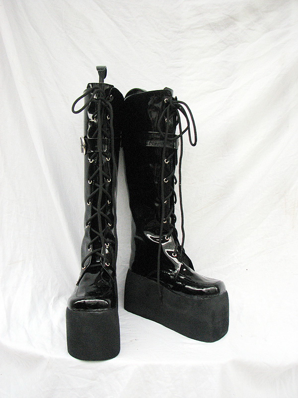 BJD Style Black Cosplay Boots 01