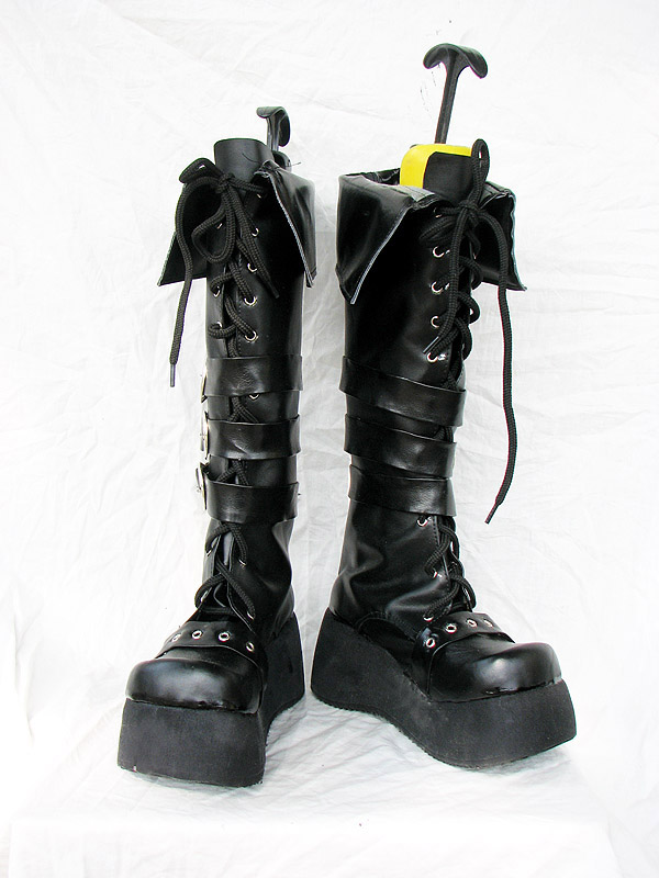 BJD Style Black Cosplay Boots 06