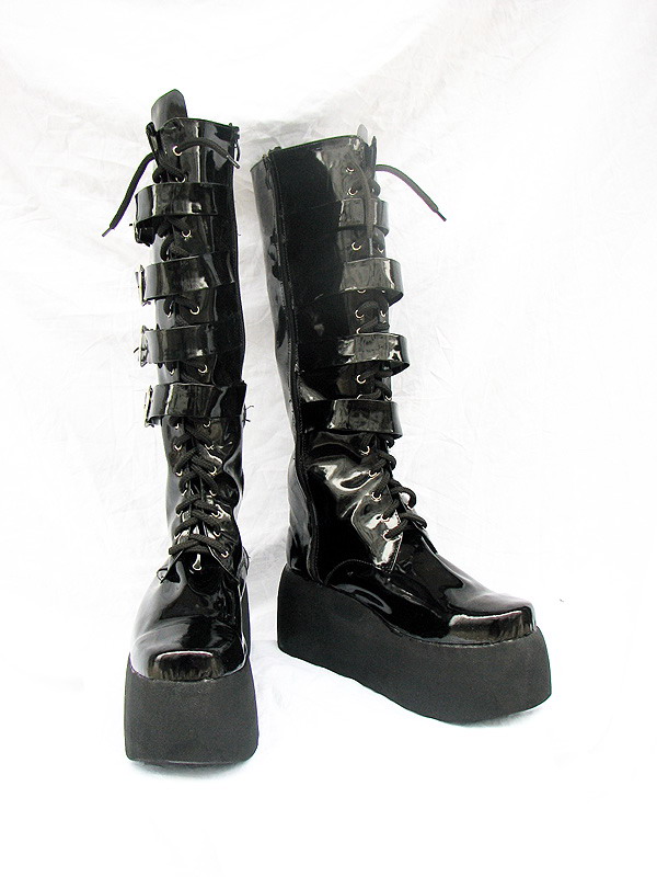 Black Cosplay Boots 18
