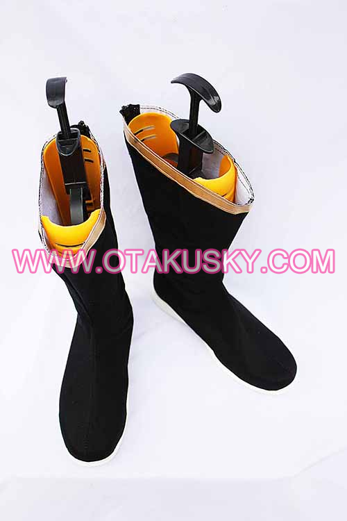 Classic Black Cosplay Boots 02