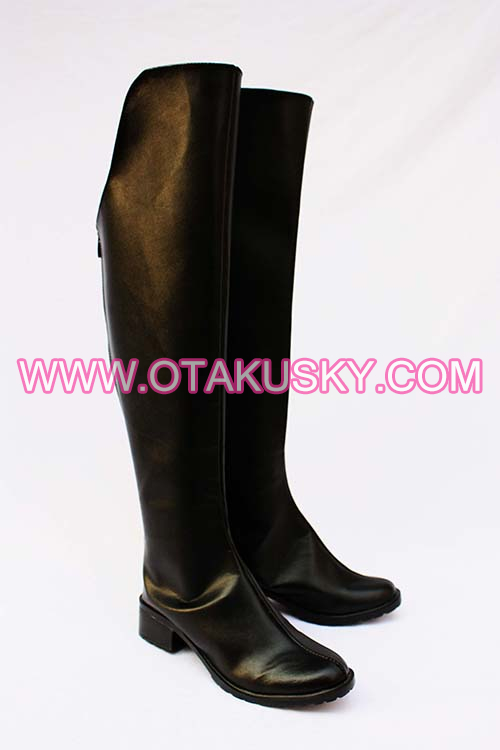Classic Black Cosplay Boots 03