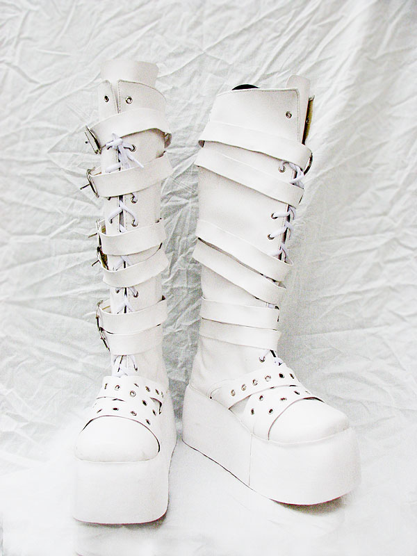 DOD Style White Cosplay Boots 04
