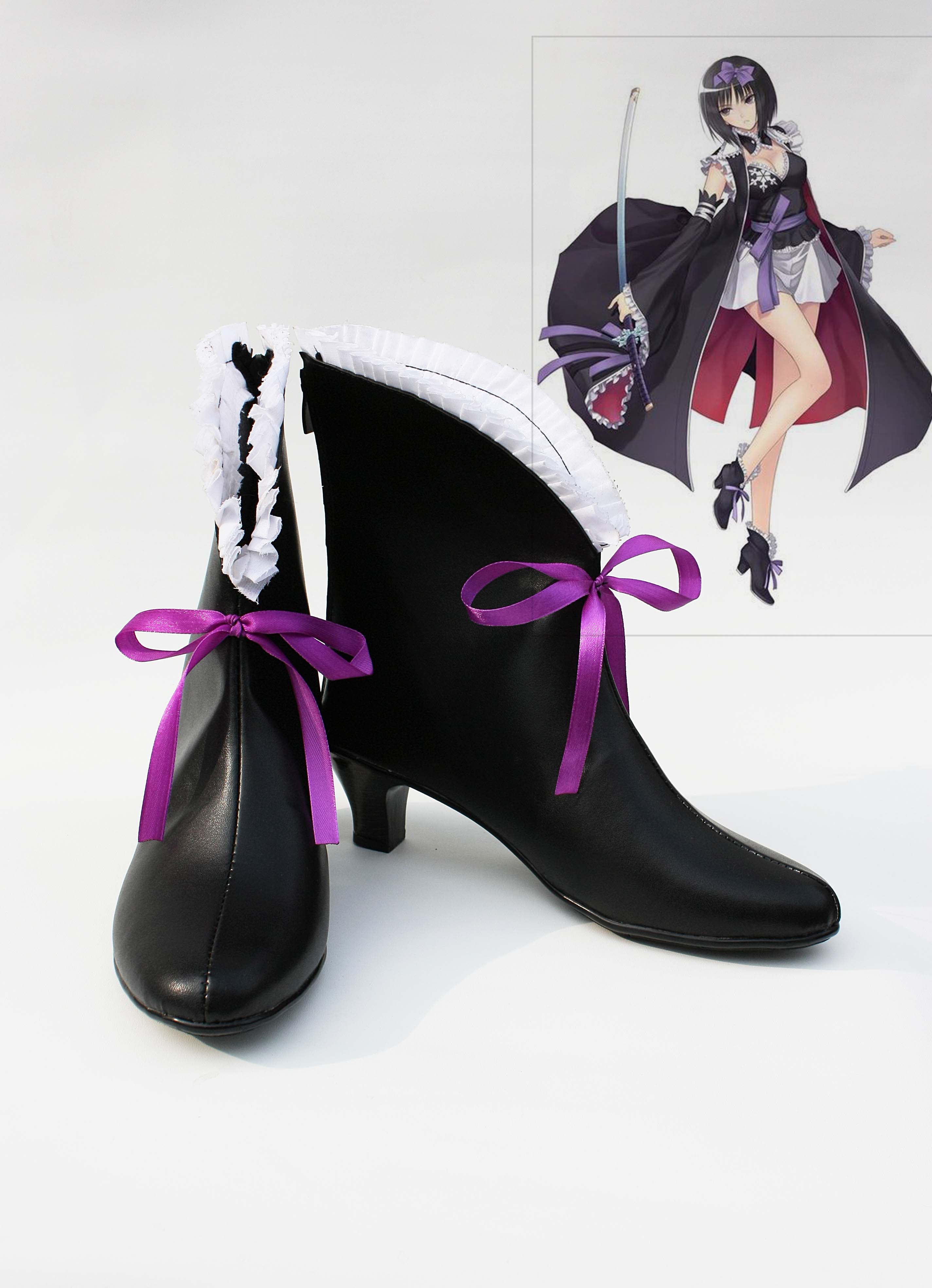 Shining Project Black Cosplay Shoes
