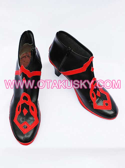 Lunia Record Of Lunia War Black Cosplay Shoes