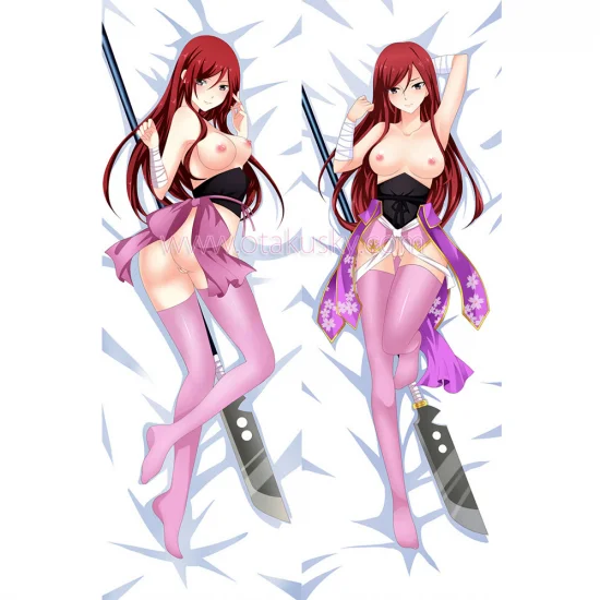 Fairy Tail Dakimakura Erza Scarlet Body Pillow Case 08 - Click Image to Close