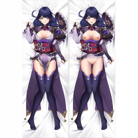 Genshin Impact Dakimakura Baal Raiden Shogun Body Pillow Case 27