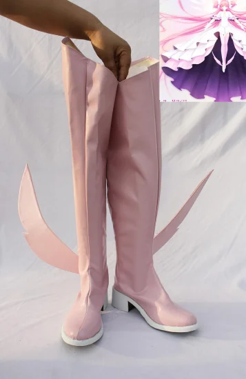 Puella Magi Madoka Magica Madoka Kaname Cosplay Boots - Click Image to Close