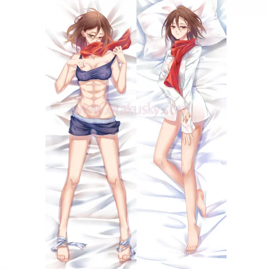 Attack on Titan Dakimakura Mikasa Ackerman Body Pillow Case 09 - Click Image to Close