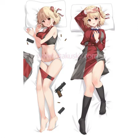 Lycoris Recoil Dakimakura Chisato Nishikigi Body Pillow Case 03