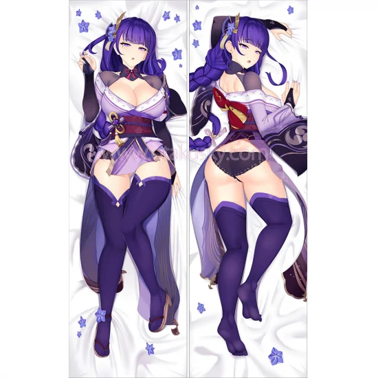 Genshin Impact Dakimakura Baal Raiden Shogun Body Pillow Case 26 - Click Image to Close