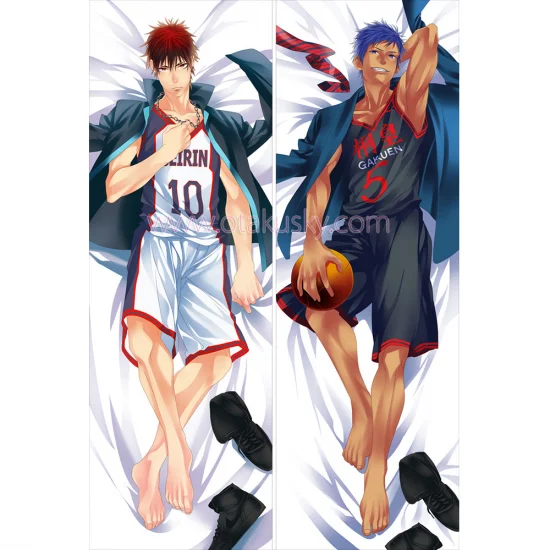 Kuroko no Basuke Dakimakura Taiga Kagami Daiki Aomine Body Pillow Case - Click Image to Close