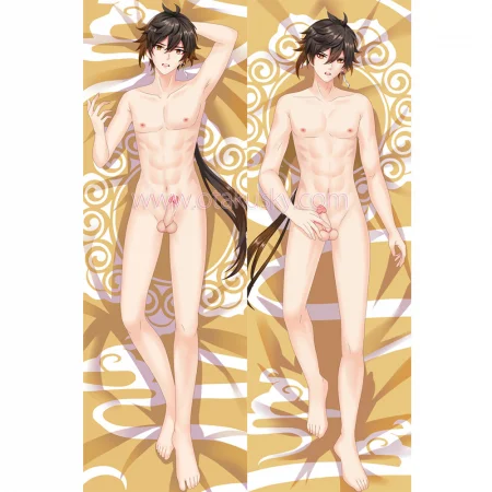 Genshin Impact Dakimakura Zhongli Body Pillow Case 09