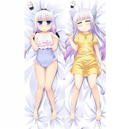 Miss Kobayashi's Dragon Maid Dakimakura Kanna Body Pillow Case 14