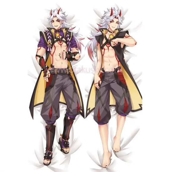 Genshin Impact Dakimakura Arataki Itto Body Pillow Case 03 - Click Image to Close