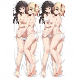 Lycoris Recoil Dakimakura Chisato Nishikigi Takina Inoue Body Pillow Case