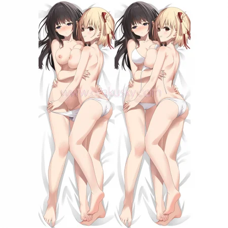 Lycoris Recoil Dakimakura Chisato Nishikigi Takina Inoue Body Pillow Case