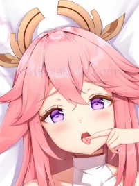 Genshin Impact Dakimakura Yae Miko Body Pillow Case 04