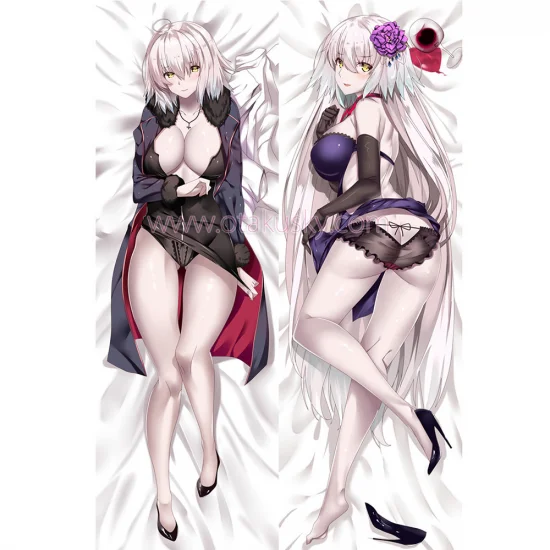 Fate/Grand Order Dakimakura Black Jeanne d'Arc Body Pillow Case 10 - Click Image to Close