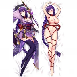 Genshin Impact Baal Raiden Shogun Body Pillow Case
