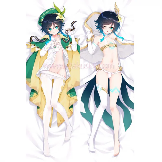 Genshin Impact Dakimakura Venti Body Pillow Case 02 - Click Image to Close