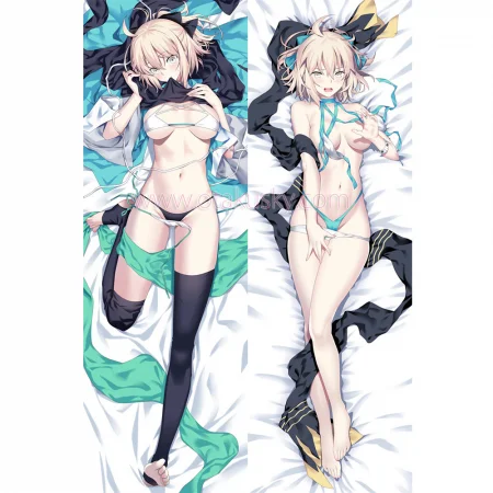 Fate/Grand Order Dakimakura Saber Souji Okita Body Pillow Case 24