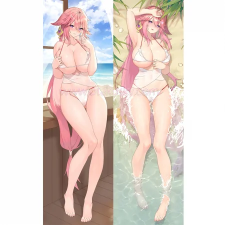 Genshin Impact Dakimakura Yae Miko Body Pillow Case 14