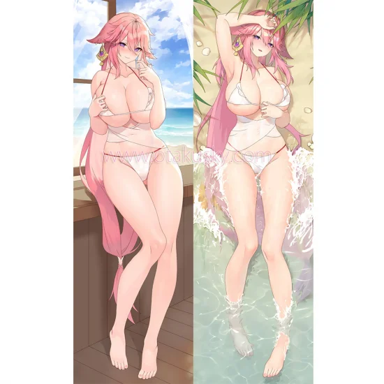 Genshin Impact Dakimakura Yae Miko Body Pillow Case 14 - Click Image to Close