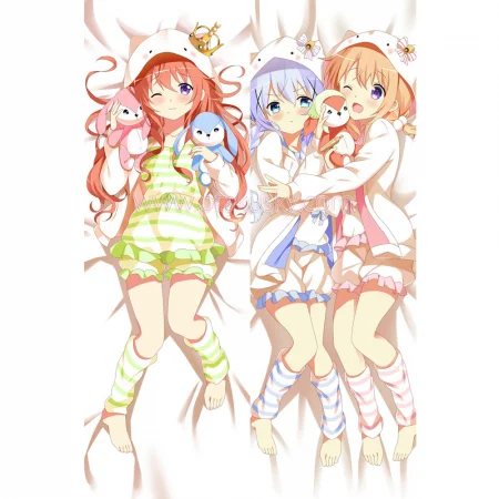 Is The Order a Rabbit Dakimakura Hoto Cocoa Kafuu Chino Body Pillow Case