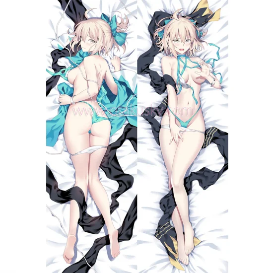 Fate/Grand Order Dakimakura Saber Okita Souji Body Pillow Case 12 - Click Image to Close