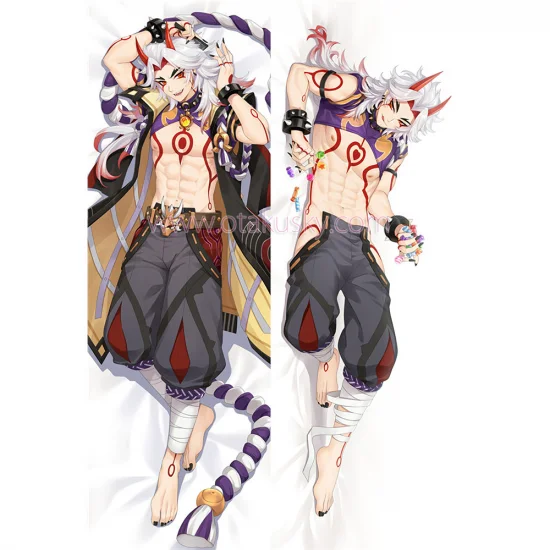 Genshin Impact Dakimakura Arataki Itto Body Pillow Case 02 - Click Image to Close