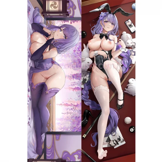 Genshin Impact Dakimakura Baal Raiden Shogun Body Pillow Case 43 - Click Image to Close