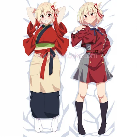 Lycoris Recoil Dakimakura Chisato Nishikigi Body Pillow Case 04