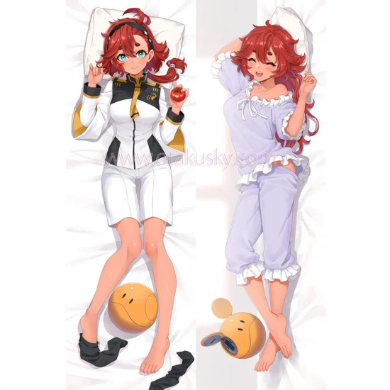 Mobile Suit Gundam : The Witch from Mercury Dakimakura Suletta Mercury Body Pillow Case - Click Image to Close