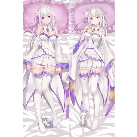 Re:Zero Dakimakura Emilia Body Pillow Case 07 - Click Image to Close