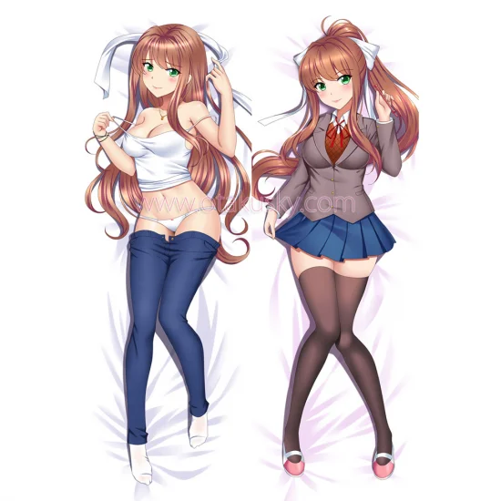 Doki Doki Literature Club! Dakimakura Monika Body Pillow Case 03 - Click Image to Close