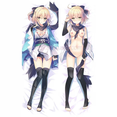 Fate/Grand Order Dakimakura Saber Souji Okita Body Pillow Case 18
