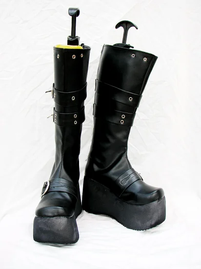 DOD Style Black Cosplay Boots 03 - Click Image to Close