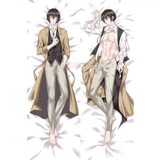 Bungo Stray Dogs Dakimakura Osamu Dazai Body Pillow Case - Click Image to Close
