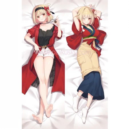 Lycoris Recoil Dakimakura Chisato Nishikigi Body Pillow Case