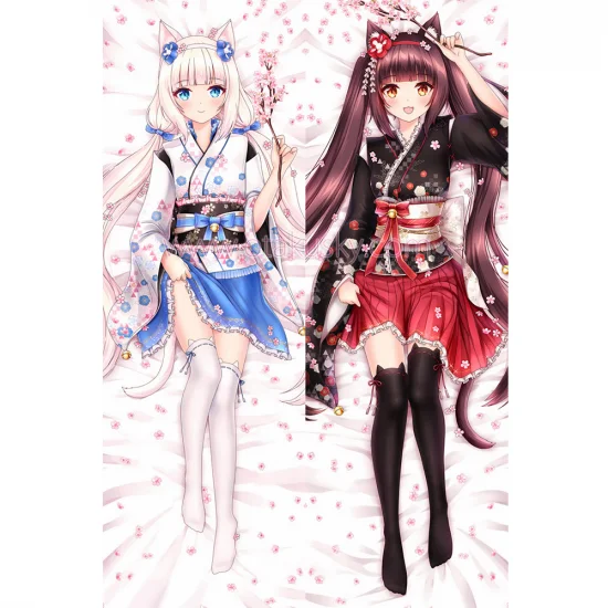 Nekopara Dakimakura Chocola Vanilla Body Pillow Case 08 - Click Image to Close