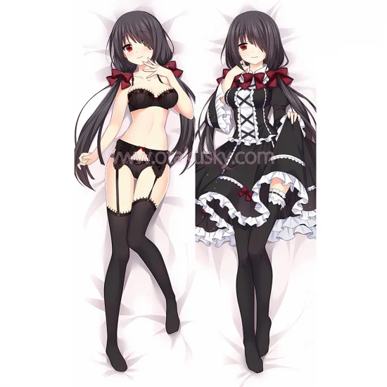Date a Live Dakimakura Kurumi Tokisaki Body Pillow Case 100 - Click Image to Close