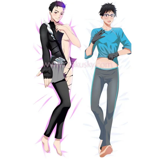 Yuri!!! on Ice Dakimakura Yuuri Katsuki Body Pillow Case - Click Image to Close