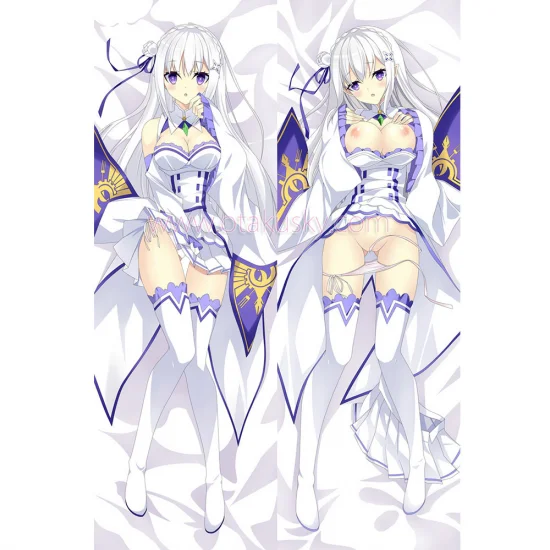 Re:Zero Dakimakura Emilia Body Pillow Case 12 - Click Image to Close