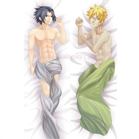 Naruto Dakimakura Sasuke Uchiha Naruto Uzumaki Body Pillow Case 04 - Click Image to Close