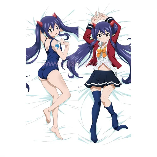 Fairy Tail Dakimakura Wendy Marvell Body Pillow Case - Click Image to Close