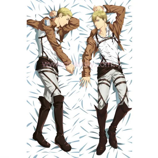 Attack on Titan Dakimakura Erwin Smith Body Pillow Case - Click Image to Close
