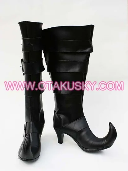 Black Butler Undertaker Cosplay Boots 02 - Click Image to Close