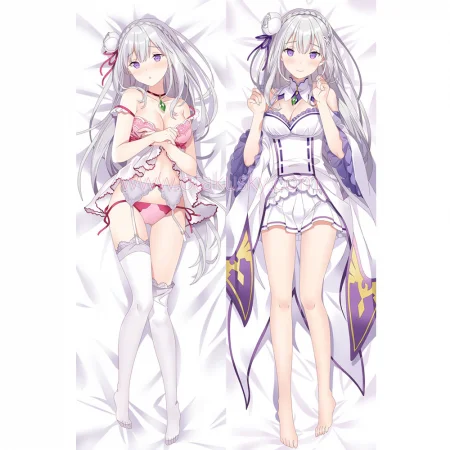 Re:Zero Dakimakura Emilia Body Pillow Case 03