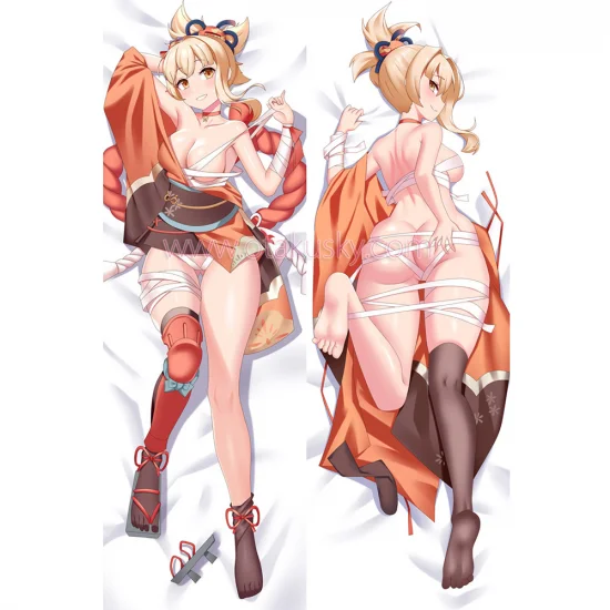 Genshin Impact Dakimakura Yoimiya Body Pillow Case 11 - Click Image to Close